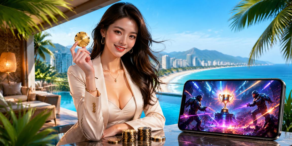 Người dùng trẻ tại bãi biển Đà Nẵng theo dõi kèo esports trên điện thoại