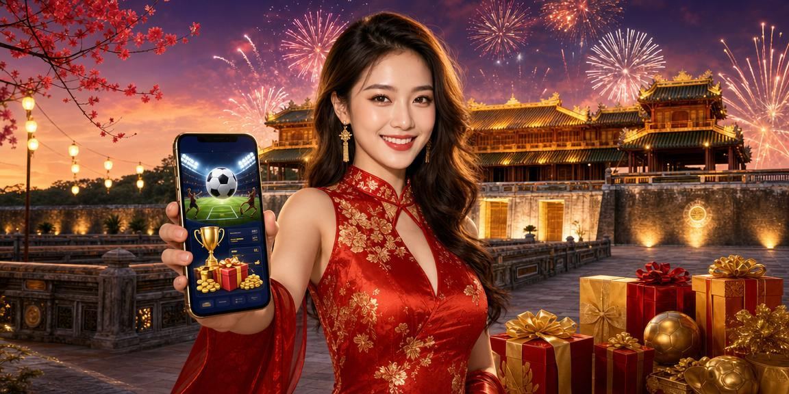Người dùng xem kèo bóng đá trực tuyến tại bãi biển Huế trên điện thoại
